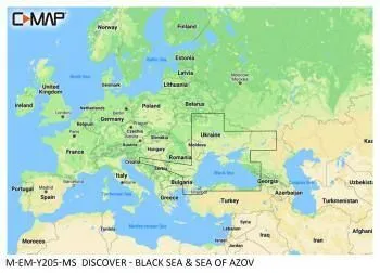 Carte C-MAP® Discover™ Mer Noire & Mer d'Azov