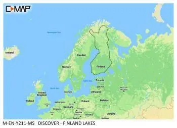 Carte C-MAP® Discover™ Finlande : Lacs