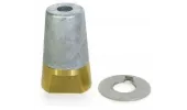 Ecrou anodique avec frein Ø45mm, 30x200mm