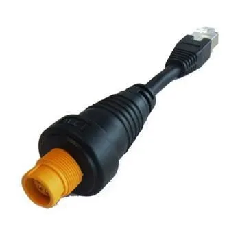 Ethernet : Câble Adaptateur Réseau prise Jaune 5 broche vers RJ45M (Non étanche)