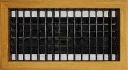 Grille soufflage teck 200x100