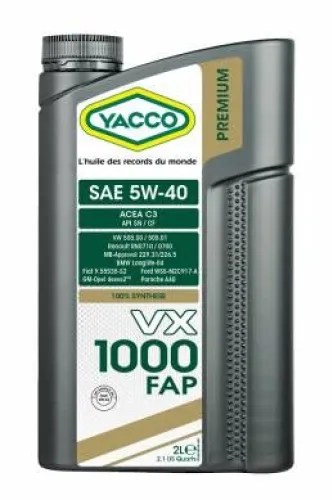 Huile Moteur FAP VX1000 5W-40 - 5 Litres