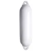 Pare-battage cylindrique blanc / 2 anneaux blancs Ø120 x L450mm