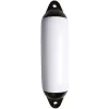 Pare-battage cylindrique blanc / 2 anneaux noirs Ø150 x L580mm