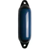 Pare-battage cylindrique bleu / 2 anneaux noirs Ø210 x L620mm