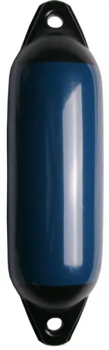 Pare-battage cylindrique bleu / 2 anneaux noirs Ø210 x L620mm