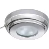 Plafonnier LED  Ø90mm TIMS inox 10-30V  Blanc chaud - interrupteur