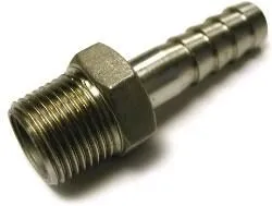 Raccord cannelé mâle inox 1/2'' 13mm