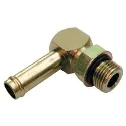 Raccord coudé 90° 3/4''-16UNF pour flexible 10mm