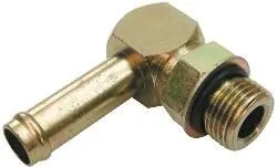 Raccord coudé 90° 3/4''-16UNF pour flexible 8mm