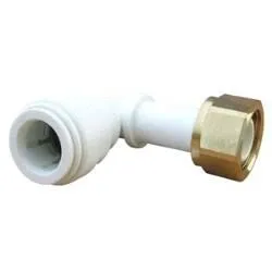 Raccord coudé pour tuyau métallique Ø15mm