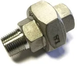Raccord union mâle/femelle inox 1''