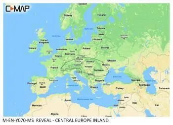 Carte C-MAP® Reveal™ Europe Centrale Eaux Intérieures