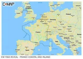 Carte C-MAP® Reveal™ France Côtes et Eaux Intérieures