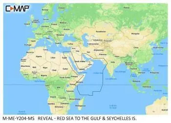 Carte C-MAP® Reveal™ Mer Rouge / Golfe d'Arabie / Iles Seychelles