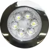 Spot 6 POWERLEDs étroit 60° - 10-30V - Ø 90mm - IP67