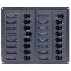 Tableau 16 disjoncteurs unipolaires 12V