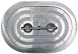 Trappe oblongue 15''x24'' en aluminium avec dormant aluminium (sans charnière) (