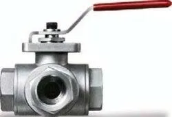 Vanne 3 voies Inox PN63 (L) Ø1''1/4