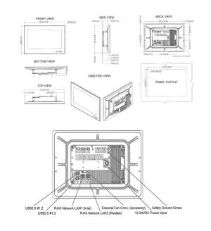 ECRAN 13,3'' CONTROLEUR DE FEUX
