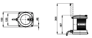 FEU SERIE 500 HUNE 225°, 12-24V