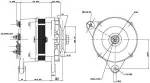 Alternateur Prestolite 12V 90A