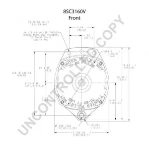 Alternateur prestolite  24V 150A