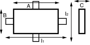 Anode à souder US MIL L127mm