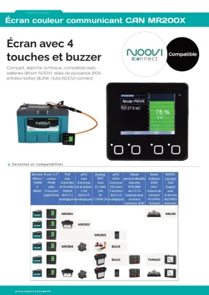 Batterie lithium 12V 300Ah IP67 bluetooth et CAN