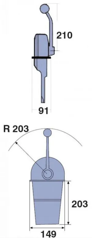 Boitier de commande pupitre Morse MT3