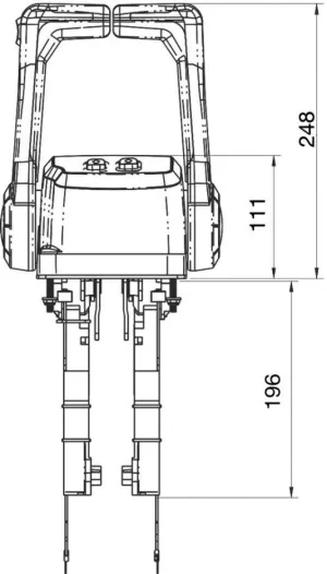 Boîtier pupitre encastré