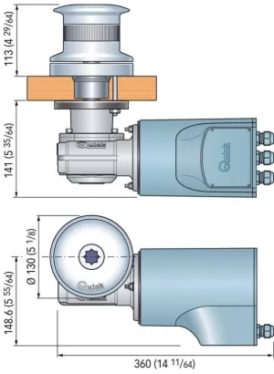 Cabestan TUMBLER TB3 1000W 24V