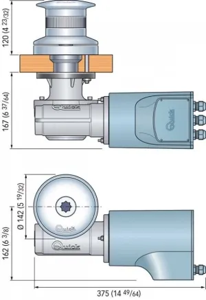 Cabestan TUMBLER TB4 1500W 12V