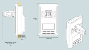 CDE JOYSTICK SIMPLE 12/24V S-LINK HYD PROPORTIONNELLE - CDE STOP