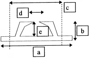 Chaumard aluminium L=170mm