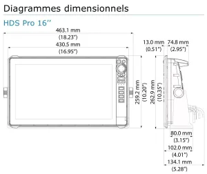Combiné tactile multifonctions HDS® PRO 16