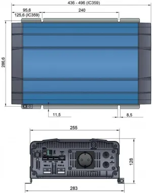 Convertisseur pur sinus 24/230V 2500W TS