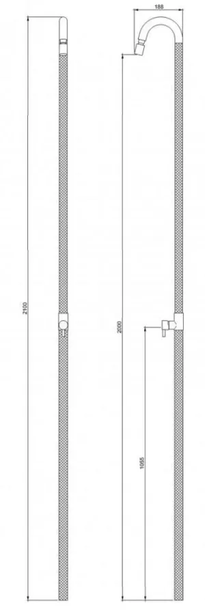 Douche de pont extractible avec mitigeur