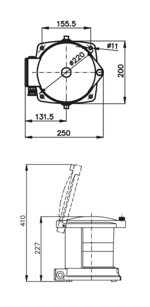 FEU LED SERIE 780 TRIBORD 112.5° 24V