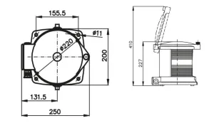 FEU SERIE 760 TOUT HORIZON JAUNE 360°, 24-230V