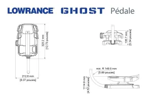 Moteur électrique avant Lowrance® Ghost® 47