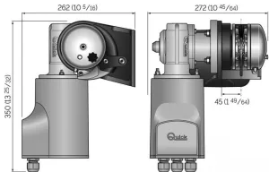 Guindeau de proue Balder BL2 FF 12V 1200W