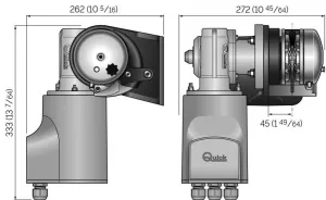 Guindeau de proue Balder BL2 FF 12V 900W