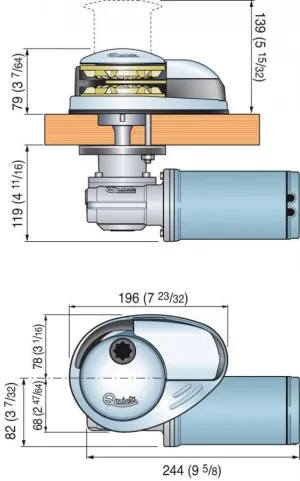 Guindeau Prince DP2 12V 500W sans poupée 6mm