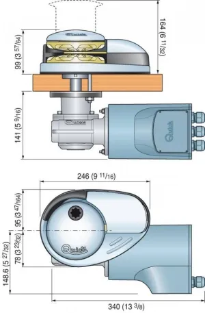 Guindeau Prince DP3 12V 1000W avec poupée 10mm
