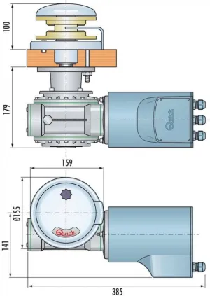Guindeau Rider 24V 1400W sans poupée 10mm