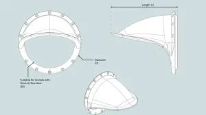 Kit 2 déflecteurs Série SX Ø140mm