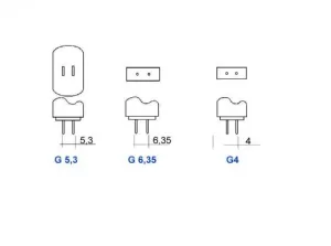 Lampe G6.35 halogène 24V 50W