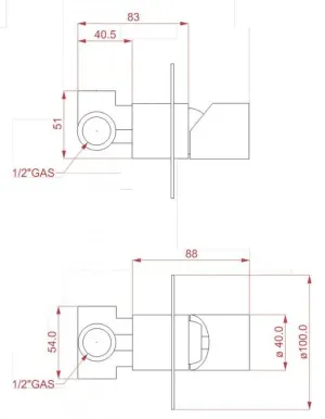 Mitigeur à encastrer
