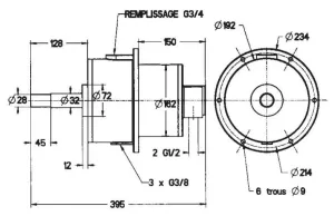 Pompe hydraulique 150 CT EMB